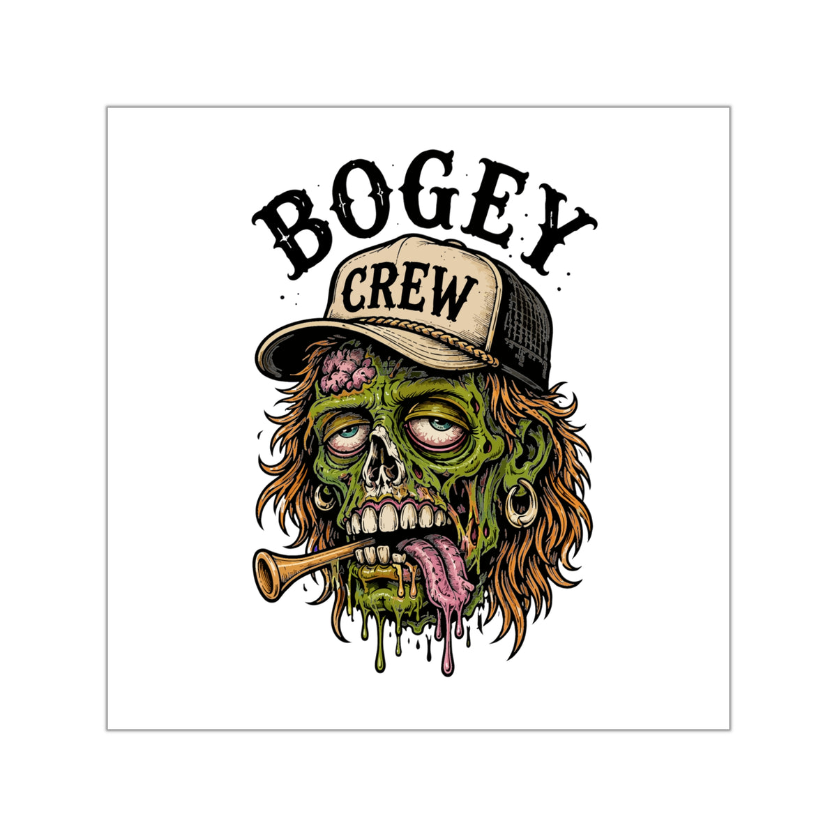 Zombie Golf Vinyl Sticker