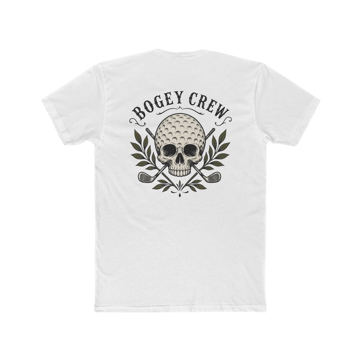 Skull Golf Ball Chest & Back Graphic T-Shirt
