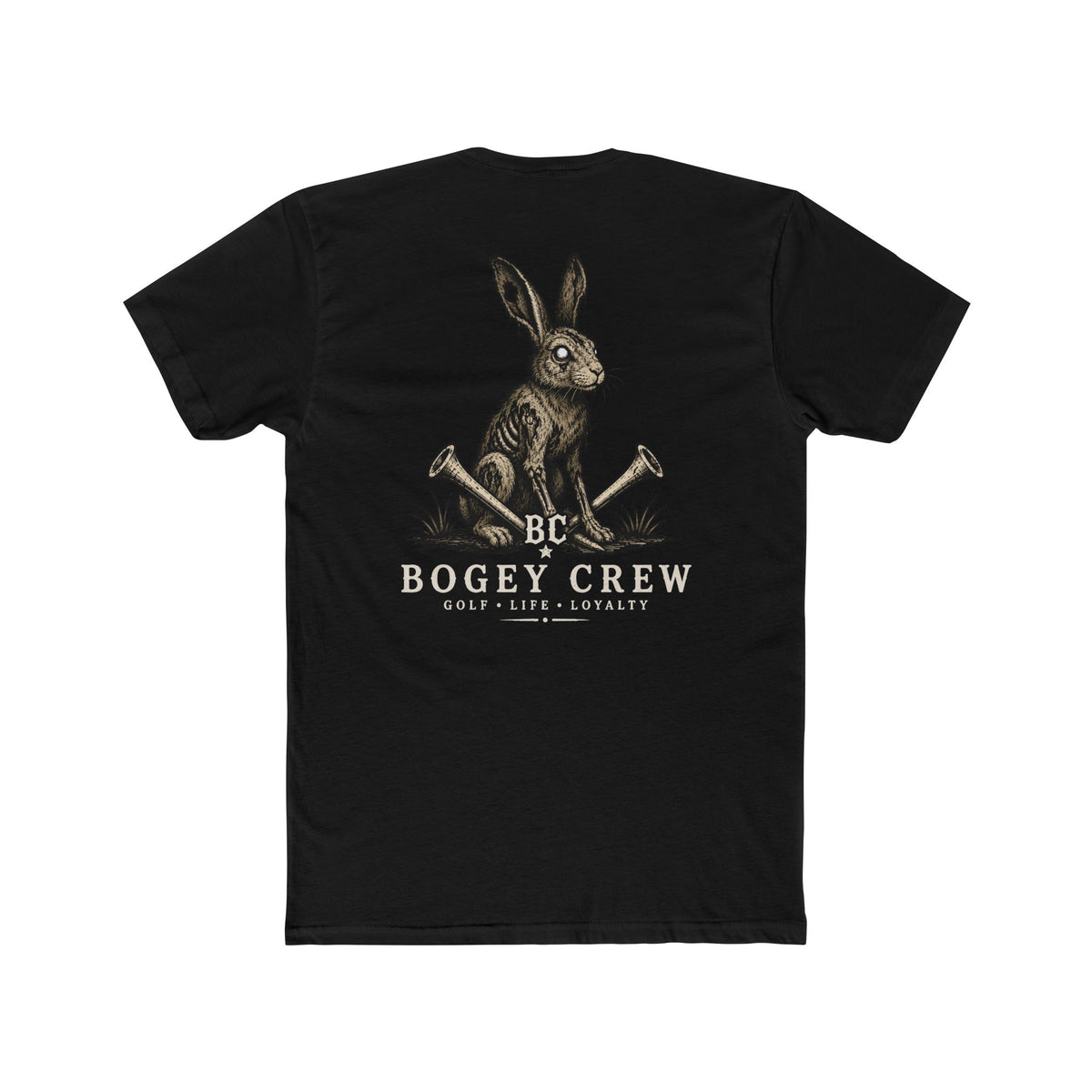 Zombie Hare Golf Chest & Back Graphic T-Shirt