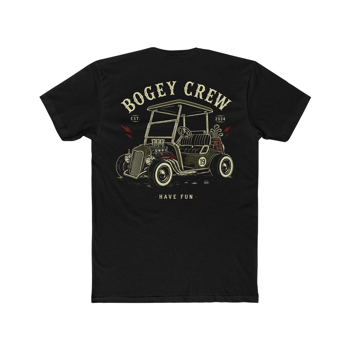 Golf Rod Chest & Back Graphic T-Shirt
