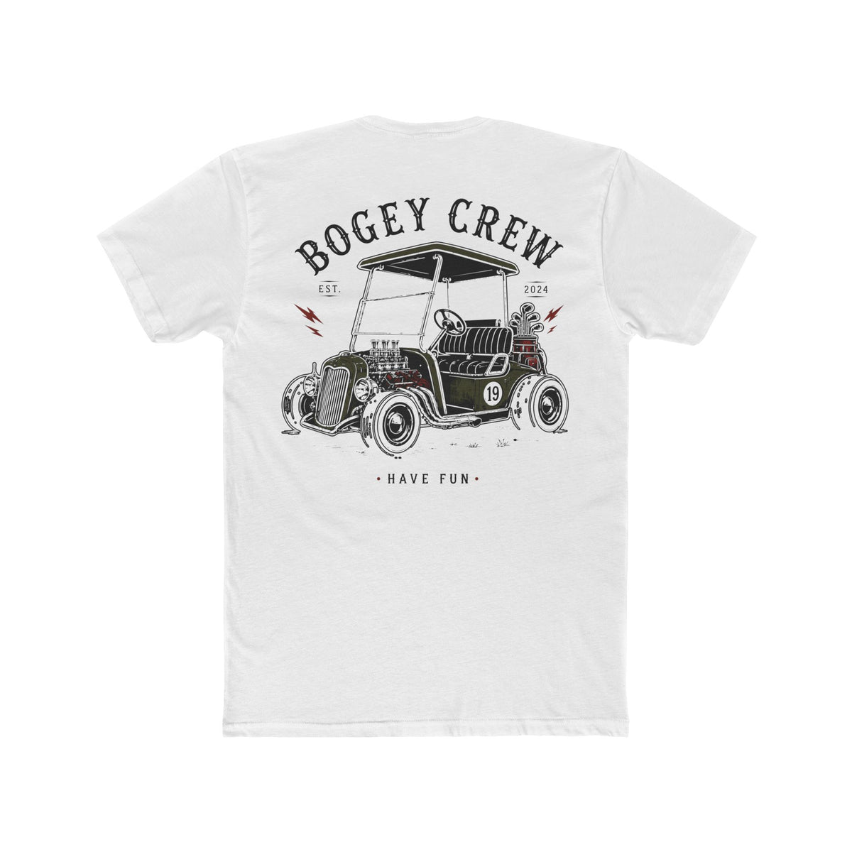 Golf Rod Chest & Back Graphic T-Shirt
