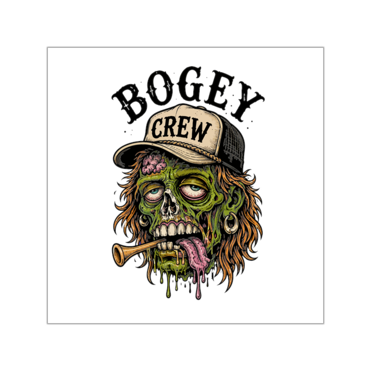 Zombie Golf Vinyl Sticker