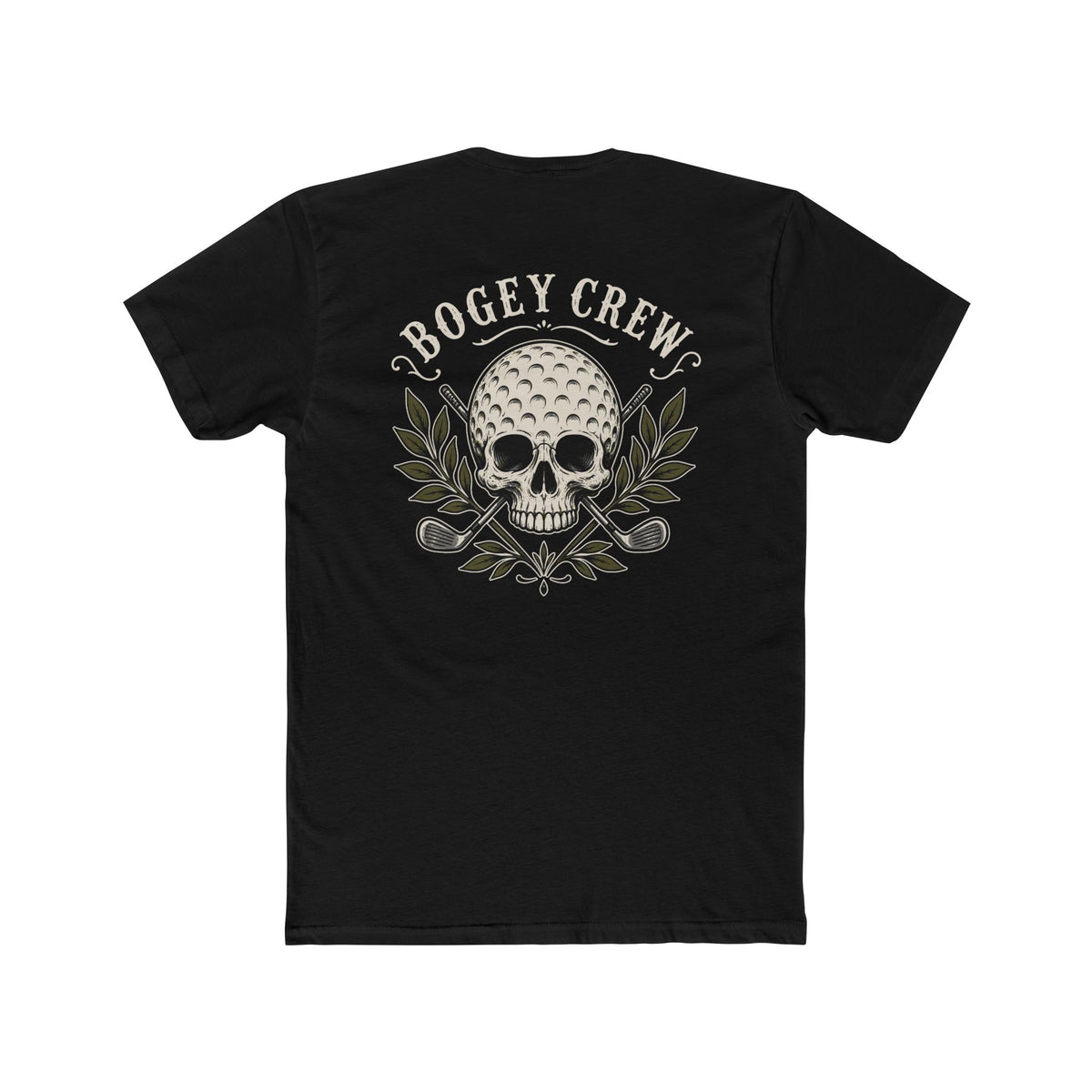 Skull Golf Ball Chest & Back Graphic T-Shirt